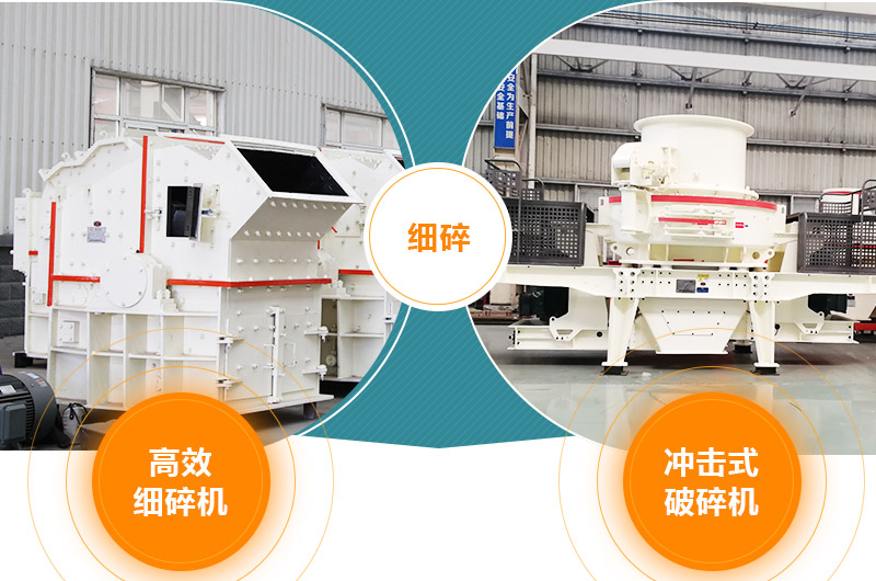 細碎：細碎機、沖擊式破碎機