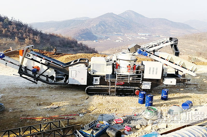 履帶式石頭破碎機船型機身，耐磨抗壓