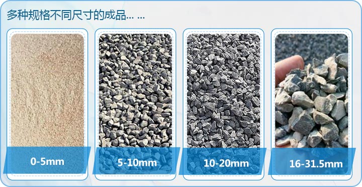 日產(chǎn)3500噸石灰石制砂，多種不同規(guī)格成品 