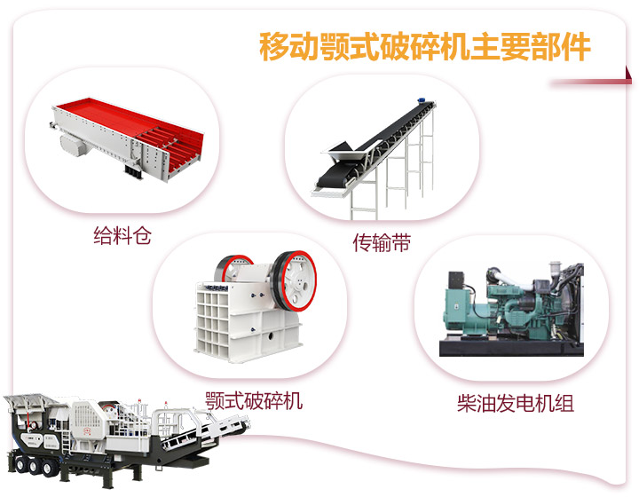 小型移動顎式破碎車一體式生產(chǎn)，占地面積小