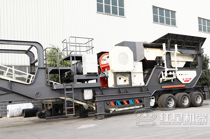 鄂破移動破碎機破碎比大，進料粒度≤500mm