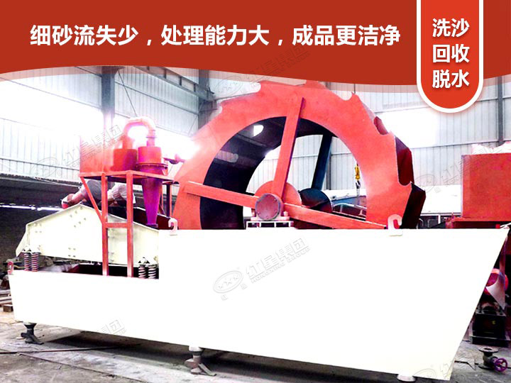 輪式洗砂回收一體機(jī)洗沙，更干凈