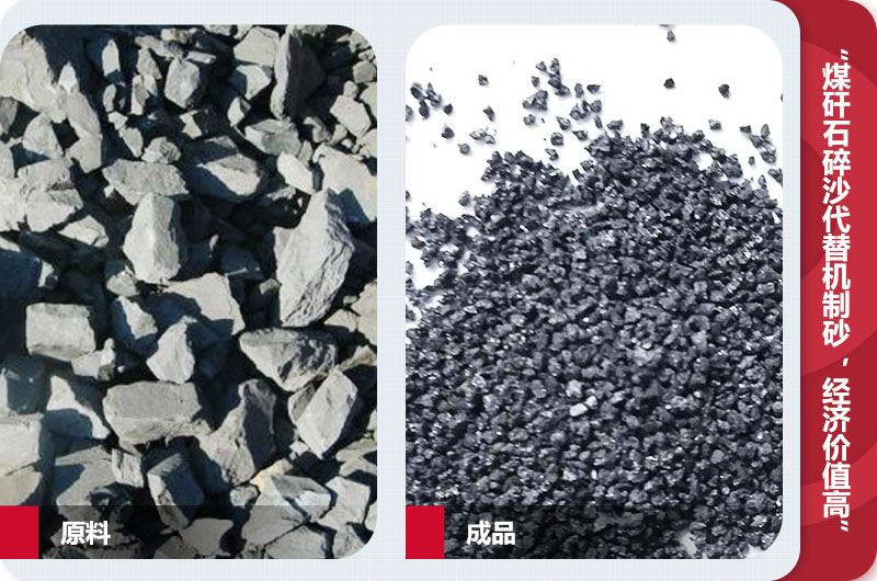 煤矸石碎沙，級配合理，代替機制砂